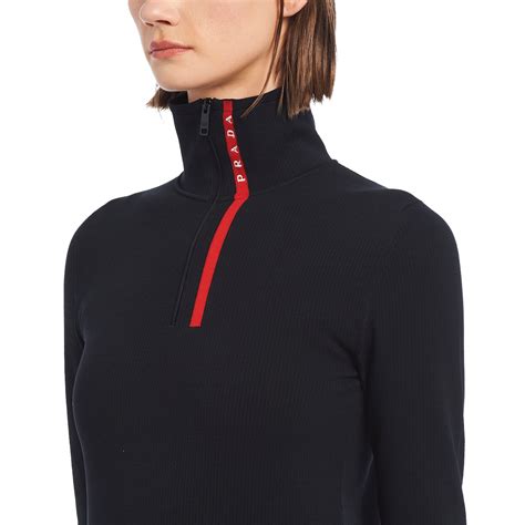 prada women's sweater|prada nylon wrap sweater.